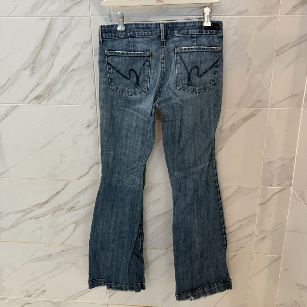 Citizens of Humanity Jeans Womens Faye 003 Low Waist Full Leg Stretch USA